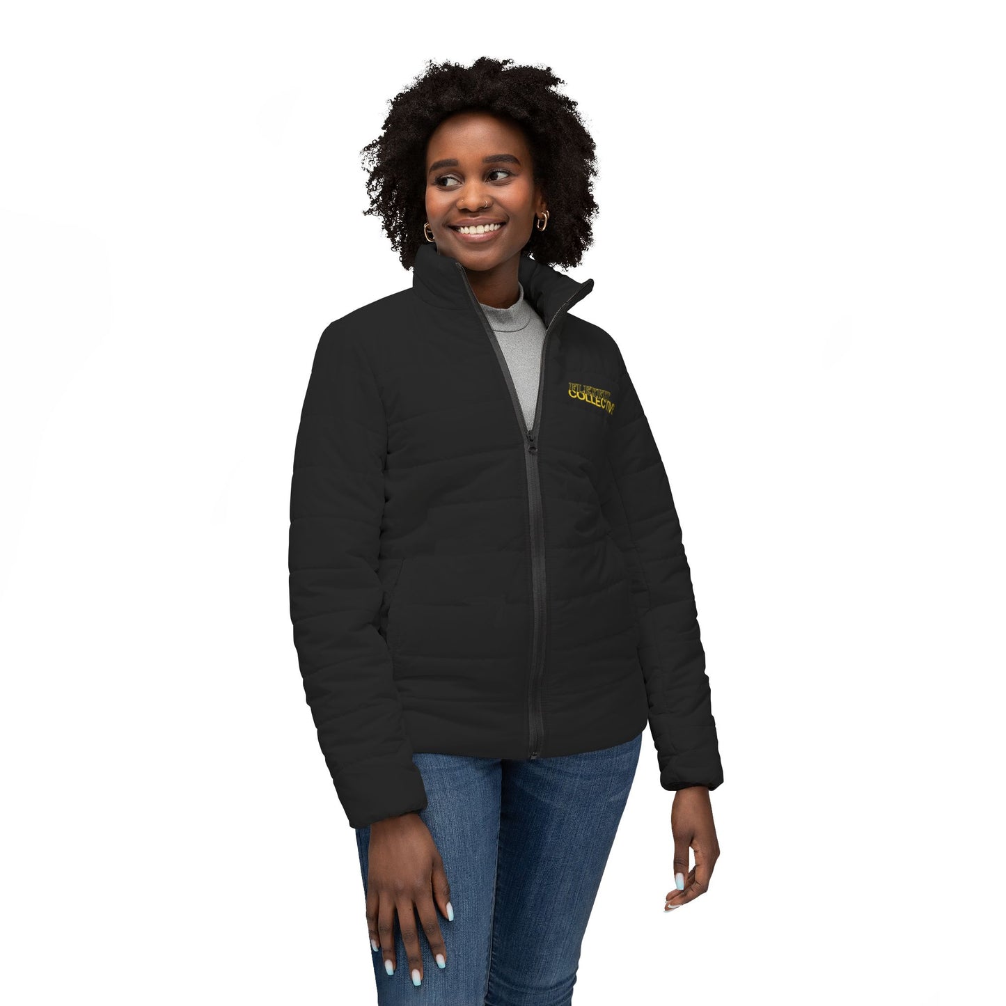 FFC WORD LOGO Women’s Puffer Jacket (AOP)