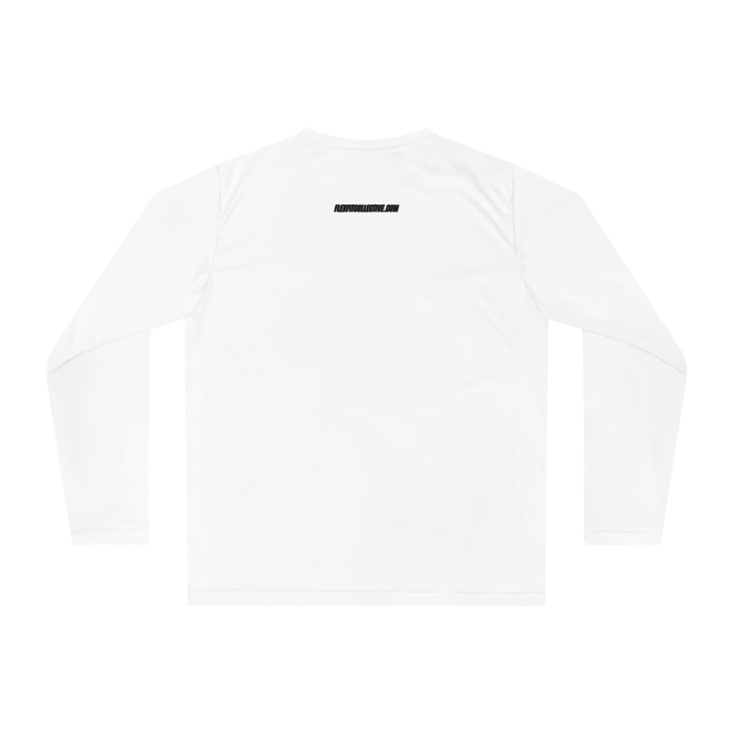 FLEXFIT WHITE Unisex Performance Long Sleeve Shirt - Ideal for Fitness & Active Lifestyle