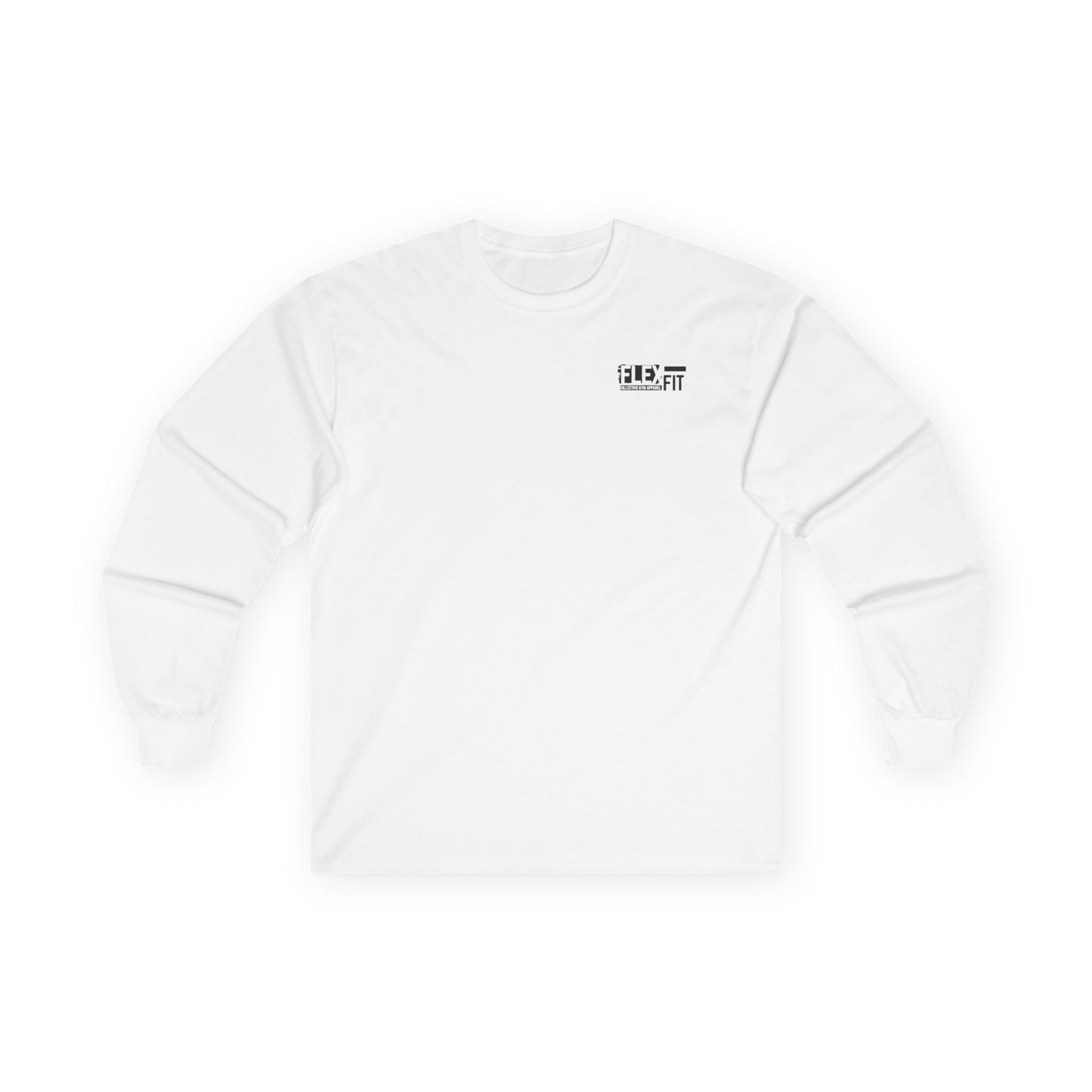 White SMALL LOGO Unisex Ultra Cotton Long Sleeve Tee