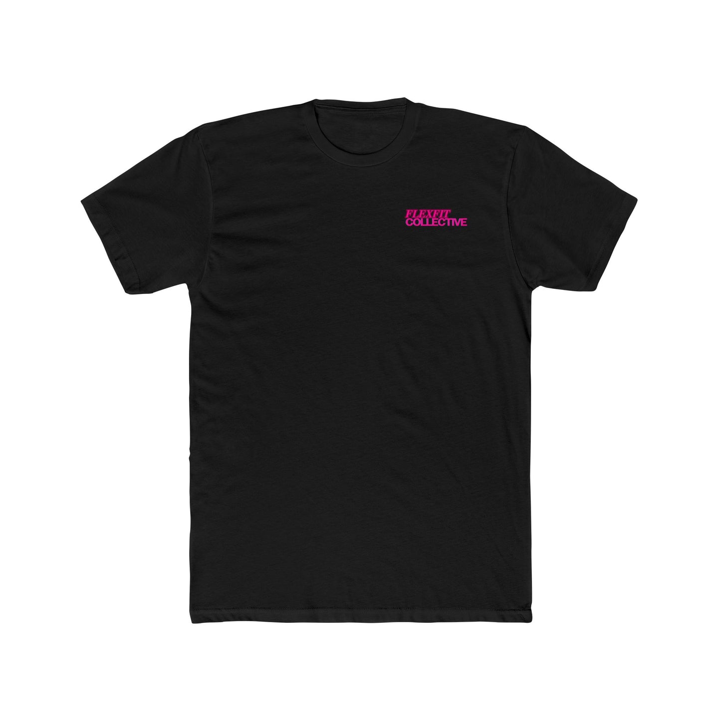 FFC PINK WORD LOGO CHEST Unisex Cotton Crew Tee