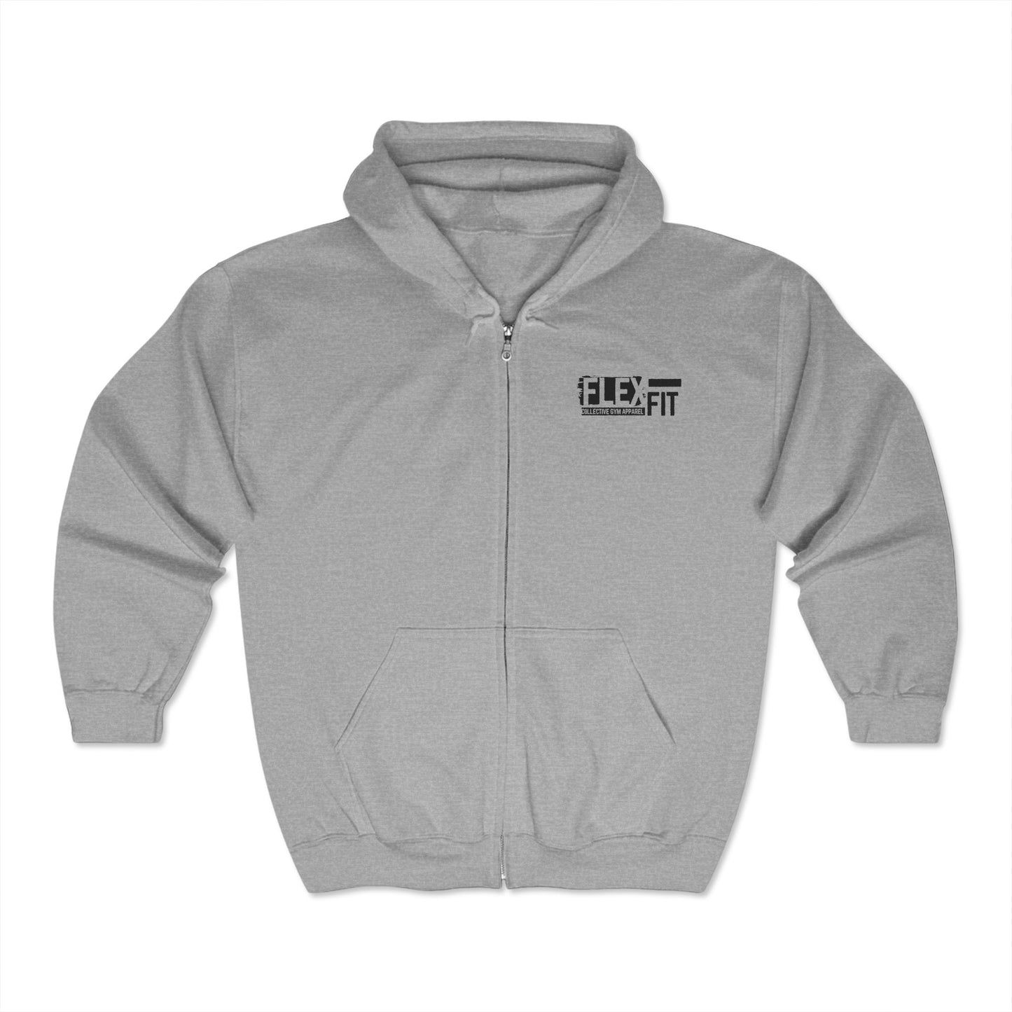 FFC GREY ZIP LOGO Unisex Heavy Blend™ Full Zip Hooded Sweatshirt